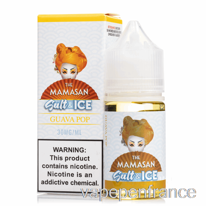 Sel Pop De Goyave Glacée - Le E-liquide Mamasan - 30 Ml 30 Mg Stylo Vape